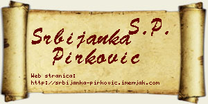 Srbijanka Pirković vizit kartica